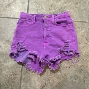 Purple Jean shorts